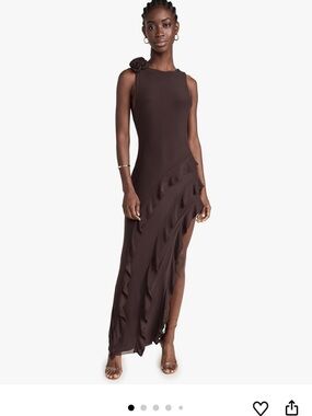 Heiress ruffle Maxi Dress